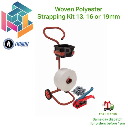 Woven polyester strapping - woven,