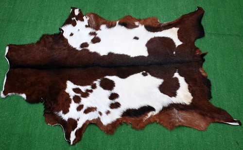 Luxury goat hide rug - hide, on
