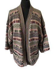 Vintage 1970s Bill Gibb Piano Key Variation Wool Kimono Rare Great Vintage Cdn M