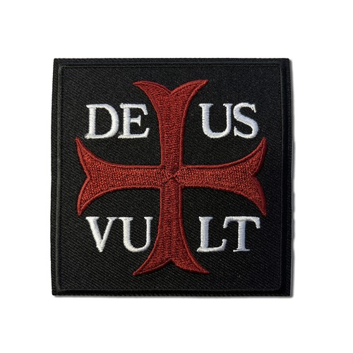 Embroidered deus vult god - embroidered,
