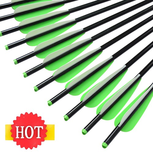 12pcs archery aluminium arrows - aluminium,