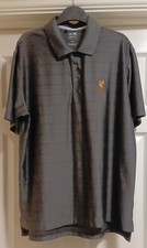 Adidas Liverpool FC Climacool Grey Stripe Polo Shirt Size XL Excellent