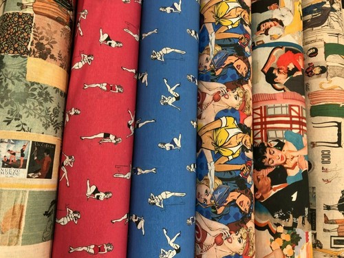 Cotton linen look - vintage, icon