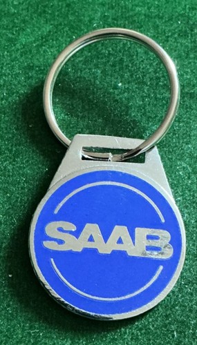 Vintage saab car enamel - car,