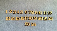 Wooden MDF Clarendon Font  Advent Calendar numbers 2cm,2.5cm,3cm and 4cm 