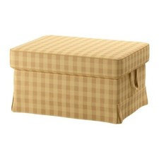 Ikea covers set for Ektorp Footstool in Skaftarp Yellow  803.398.27
