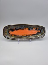 A Vintage Eric Leaper For Newlyn Pottery, Cornwall, Long Plate / Tray.