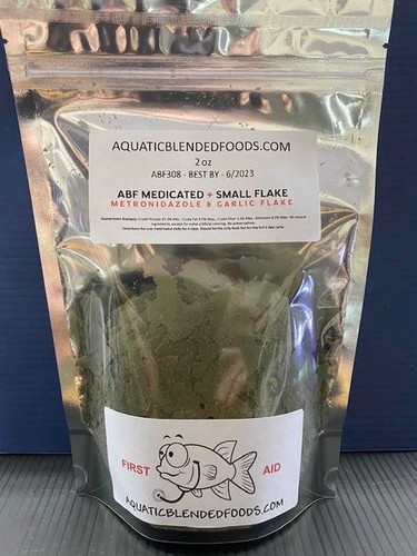 Abf 2oz medicated fish flake - 2oz,
