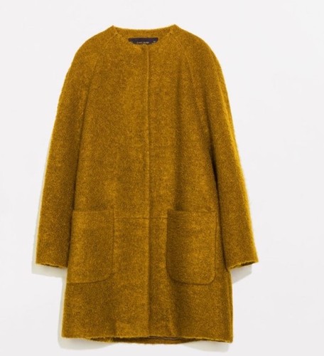 Zara collarless mohair teddy - zara,