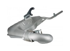 Lambretta Clubman (Big box) Exhaust Silver, MBgm