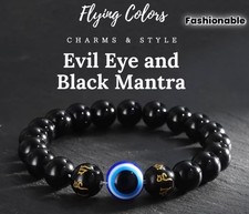 Blue Evil Eye Bead Bracelet