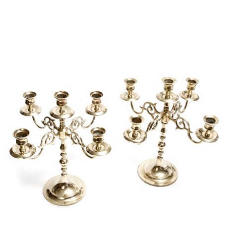 Candelabras vintage brass - candelabras, 5