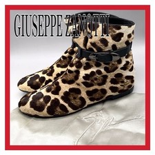 Women'S Giuseppe Zanotti Design Haraco Leopard Print Short Boots Strap Belt