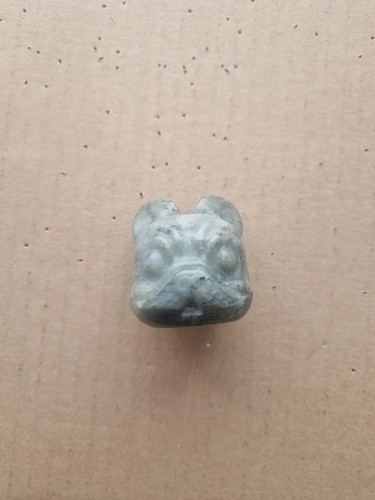 French bull dog head - dog, stone