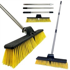 Stiff Outdoor Garden Broom 18"