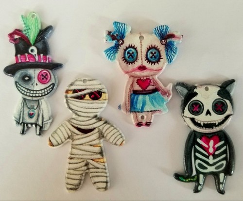 Craft charm pendants creepy - craft,