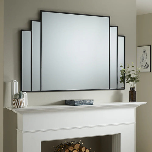 Overmantle charleston mirror - overmantle,