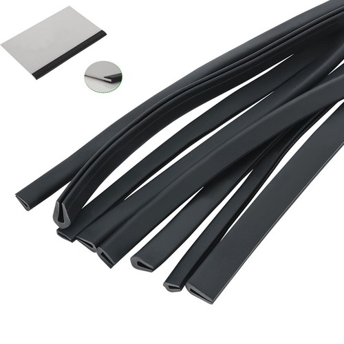 Black rubber channel edging - rubber,