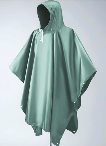 Men green hooded waterproof - men's,