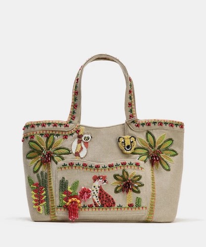 Zara maxi jungle - animal, beaded