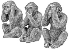 Monkey Statue Three Wise