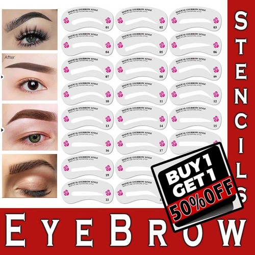 Eyebrow stencils shaper make - shaper,