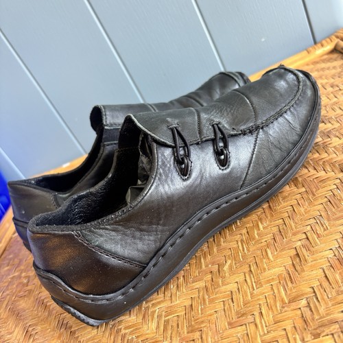 Rieker black leather - leather, l1751-00