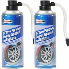 2 x Emergency Car Flat Tyre Fix Puncture Repair Foam Sealant Inflator Can SWCHM8