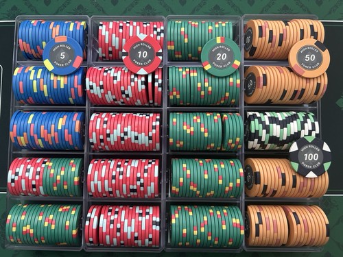 Ceramic poker chips set - poker,