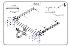 Mercedes E Class Tow Bar Estate S212 2010 to 2016 - Tow Trust SWAN NECK Tow Bars