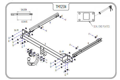 Mercedes class tow bar - mercedes, e