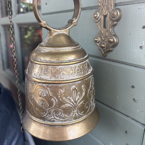 Vintage brass monastery door - brass,