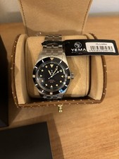 NEW YEMA Pearl-Diver 38mm Vintage Patina Aged Diver Watch In-house Movement