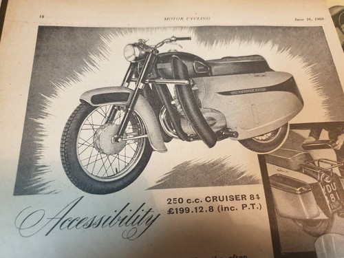 1960 francis barnett cruiser - 1960,
