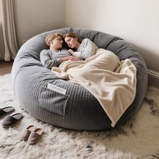 Large Bean Bag Chair Cover Indoor Outdoor Beanbag Seat Lazy Lounger Adult