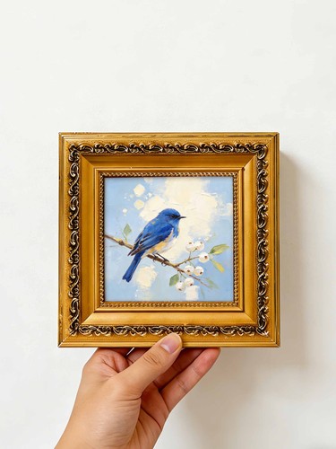 Nature blue bird berries decor - nature,
