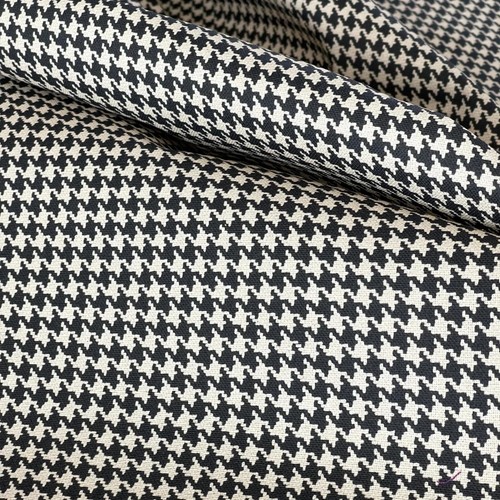 Black beige houndstooth - &,