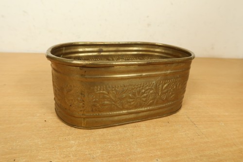 Antique brass planter - antique,