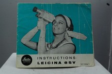 Leitz Leicina 8SV Camera Instructions Manual