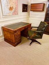 ANTIQUE STYLE BURR WALNUT TWIN