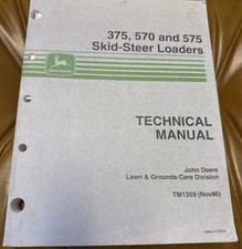 John Deere TM1359-375, 570, 575 Skid Steer Technical Service Repair Manual 