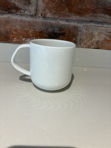 Denby porcelain arc white mug - denby,