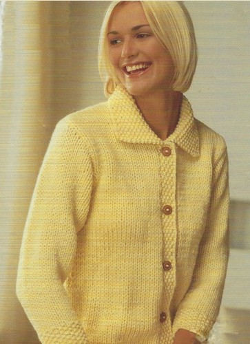 Easy knit ladies cardigan - ,