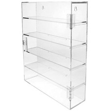 5-Tier Display Case Wall Mounted and Desktop Acrylic Display Cabinet Box