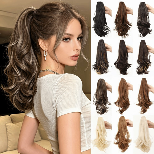Long real thick claw ponytail - claw,