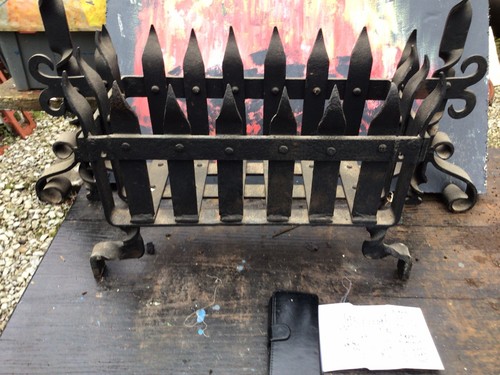 Antique wrought iron fire - antique,