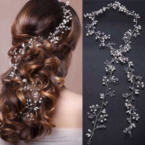 Pearls wedding hair - pearls,