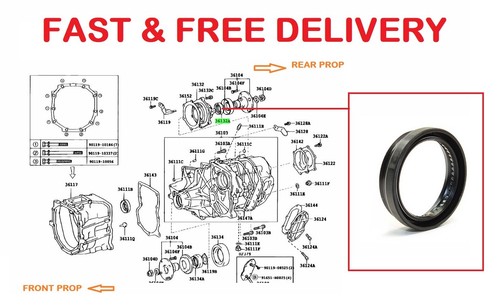 Rear transfer box oil seal - transfer, for