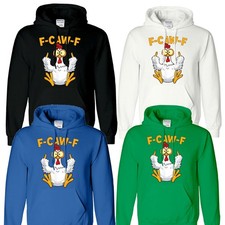 F-CAW-F Chicken Mens Hoodie