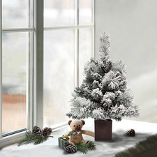 2/3/4FT Pre-Lit Snowy Xmas